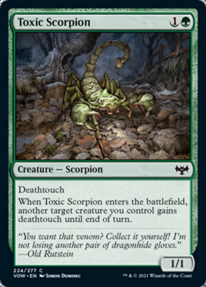 Toxic Scorpion [Innistrad: Crimson Vow] | Gaming Infinity