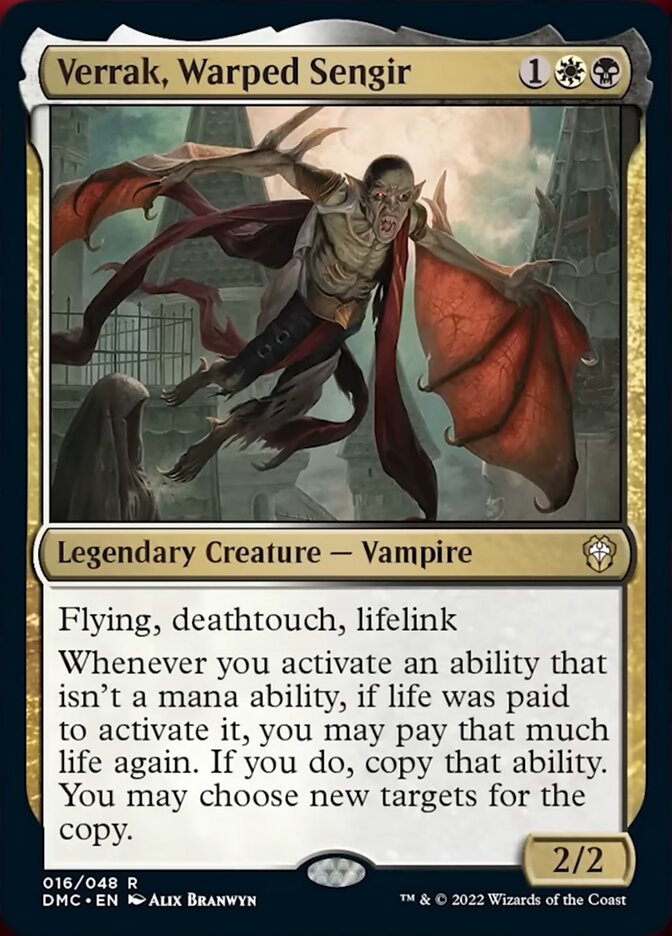 Verrak, Warped Sengir [Dominaria United Commander] | Gaming Infinity