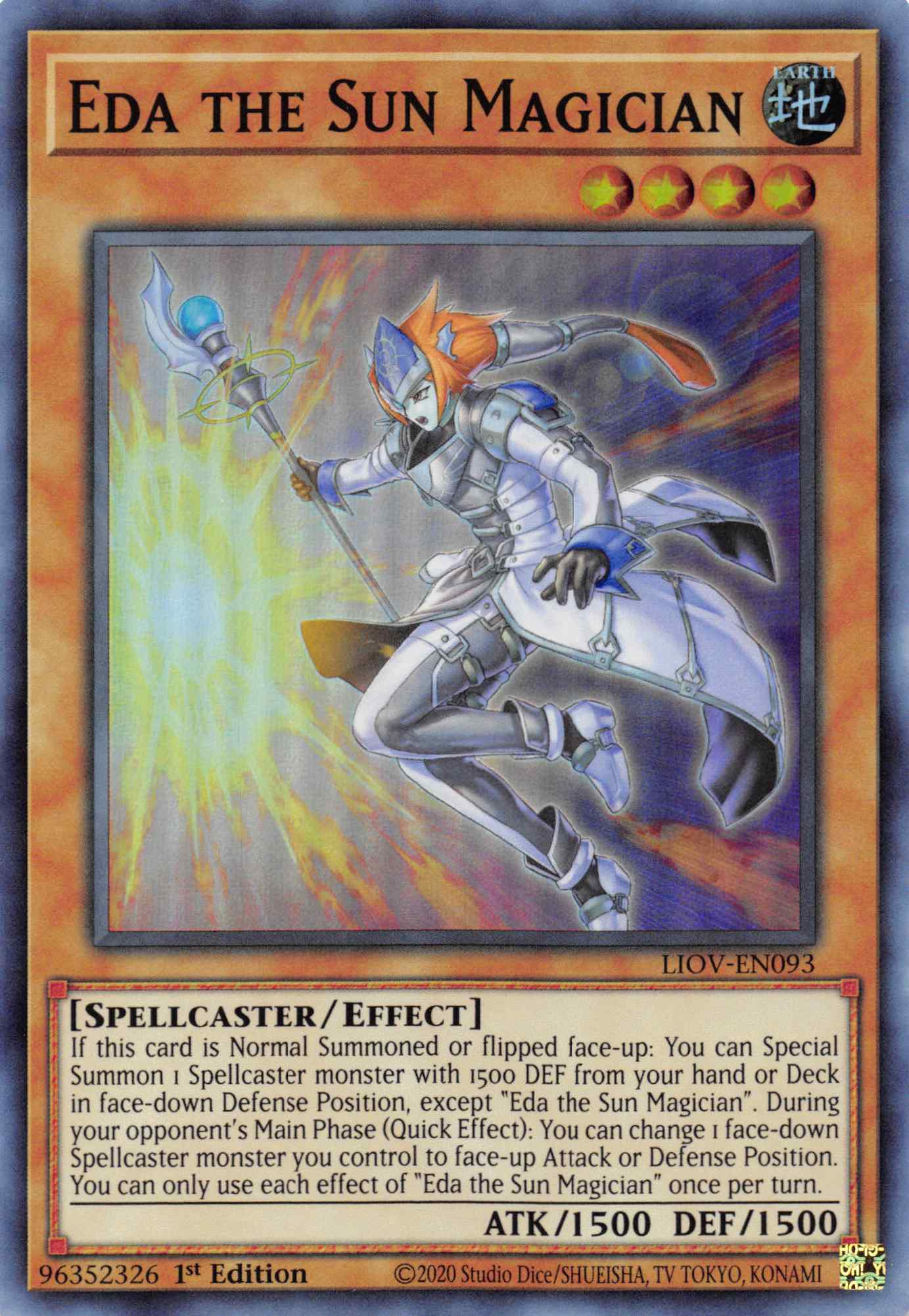 Eda the Sun Magician [LIOV-EN093] Super Rare | Gaming Infinity