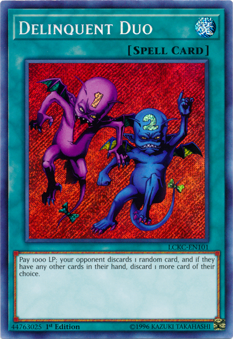 Delinquent Duo [LCKC-EN101] Secret Rare | Gaming Infinity