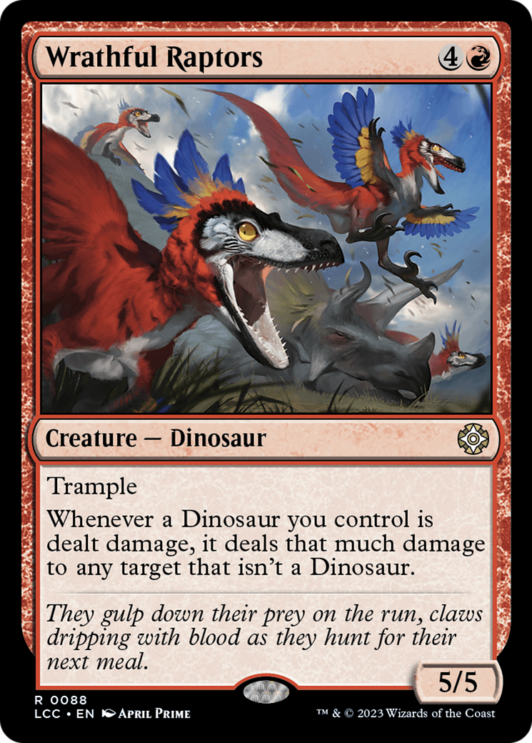 Wrathful Raptors [The Lost Caverns of Ixalan Commander] | Gaming Infinity