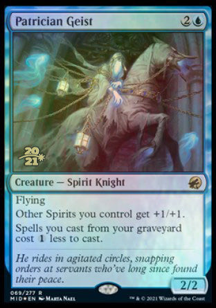 Patrician Geist [Innistrad: Midnight Hunt Prerelease Promos] | Gaming Infinity