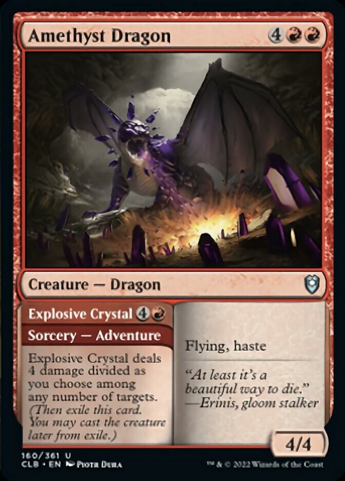 Amethyst Dragon // Explosive Crystal [Commander Legends: Battle for Baldur's Gate] | Gaming Infinity