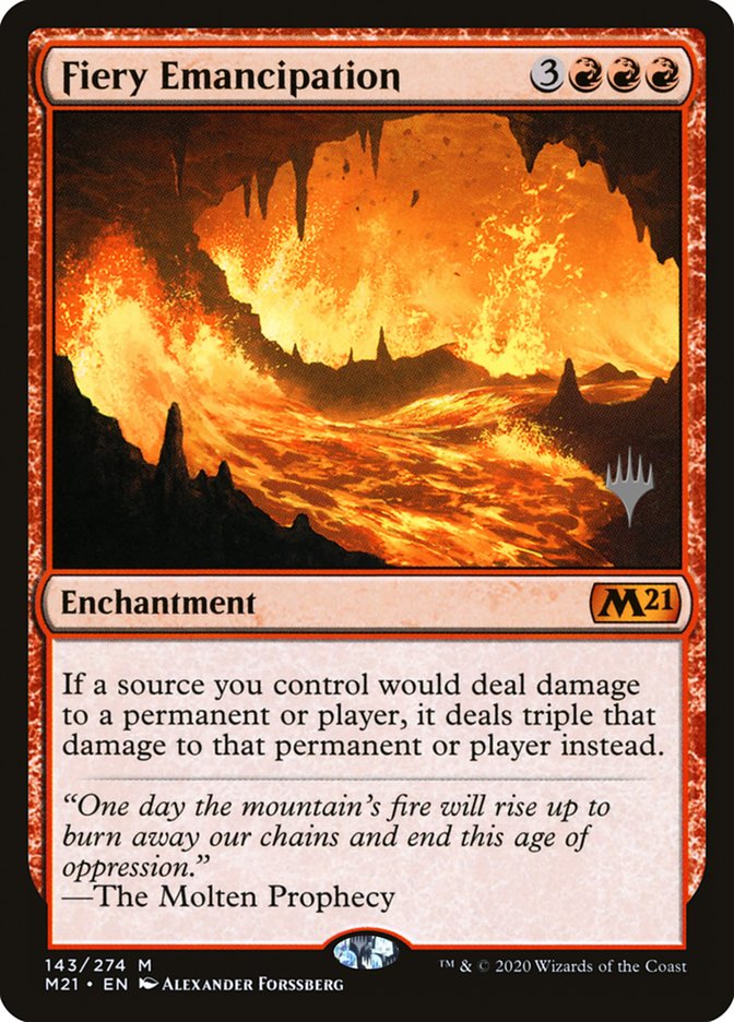 Fiery Emancipation (Promo Pack) [Core Set 2021 Promos] | Gaming Infinity