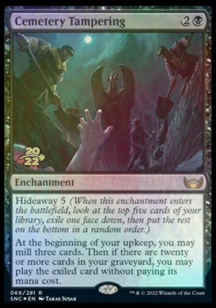 Cemetery Tampering [Streets of New Capenna Prerelease Promos] | Gaming Infinity