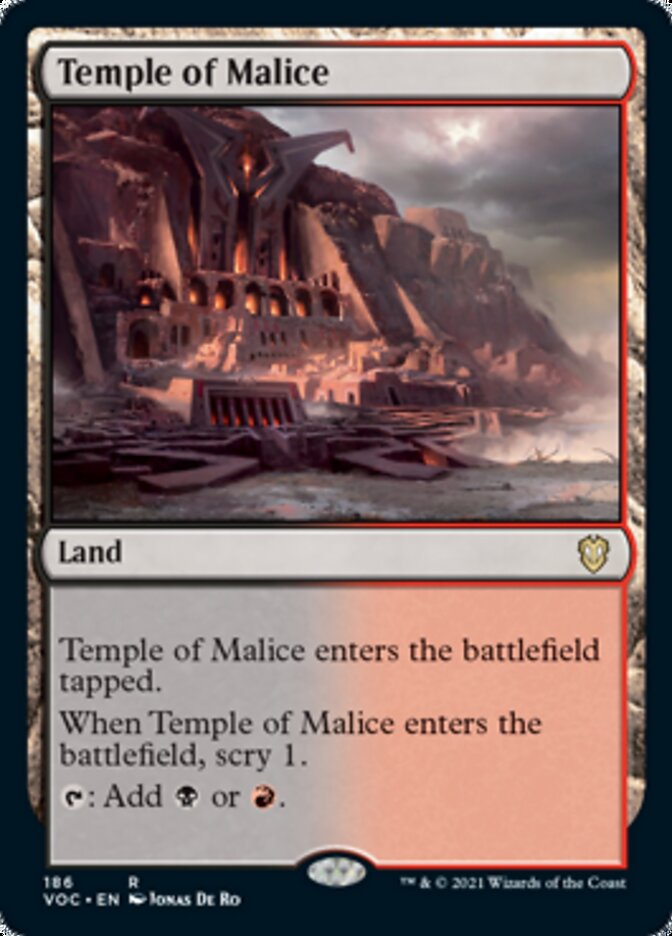 Temple of Malice [Innistrad: Crimson Vow Commander] | Gaming Infinity