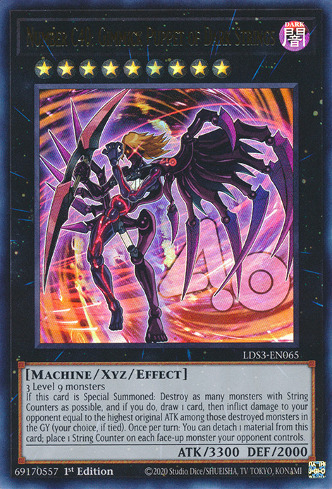 Number C40: Gimmick Puppet of Dark Strings [LDS3-EN065] Ultra Rare | Gaming Infinity