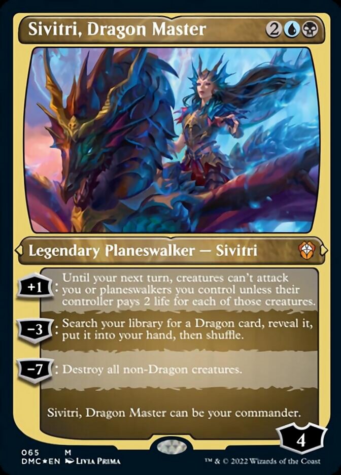 Sivitri, Dragon Master (Foil Etched) [Dominaria United Commander] | Gaming Infinity