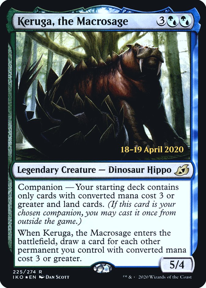 Keruga, the Macrosage  [Ikoria: Lair of Behemoths Prerelease Promos] | Gaming Infinity