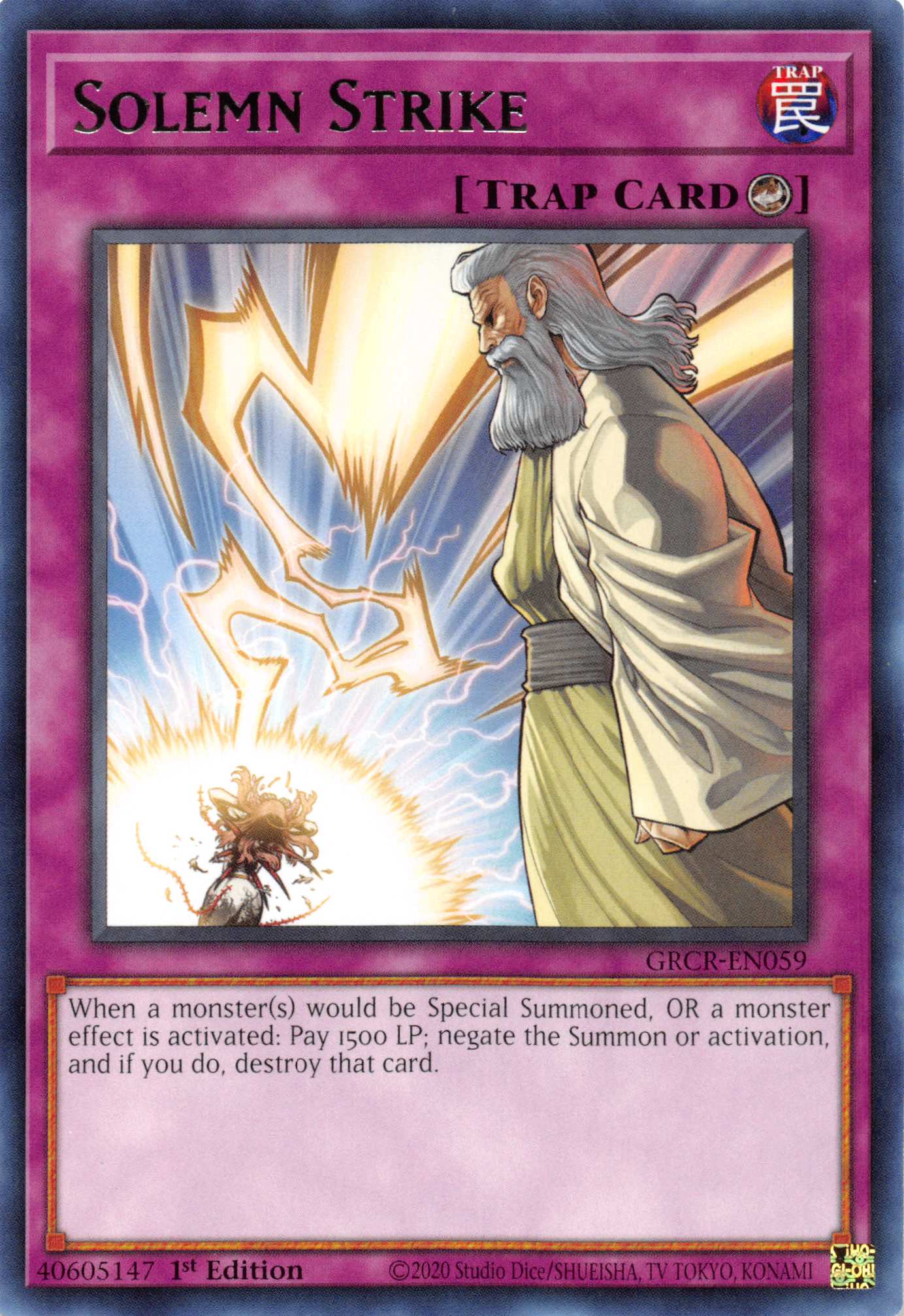 Solemn Strike [GRCR-EN059] Rare | Gaming Infinity