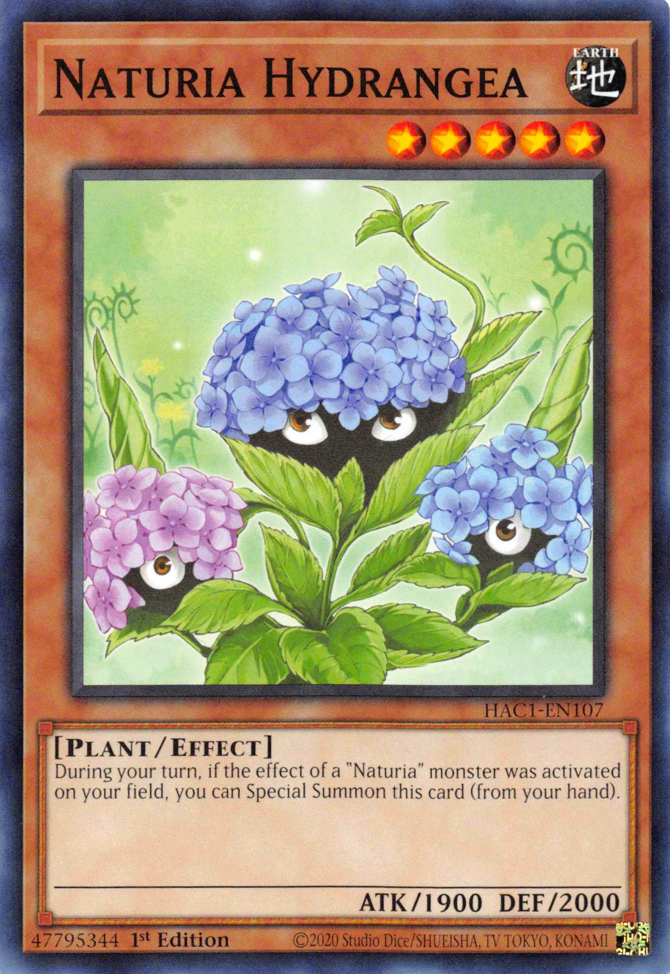 Naturia Hydrangea [HAC1-EN107] Common | Gaming Infinity