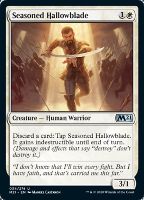 Seasoned Hallowblade [Core Set 2021] | Gaming Infinity