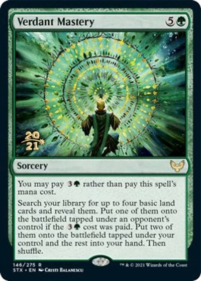 Verdant Mastery [Strixhaven: School of Mages Prerelease Promos] | Gaming Infinity