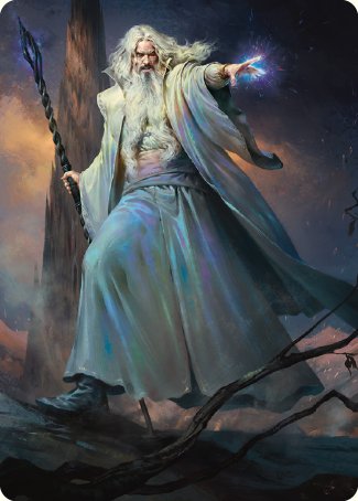 Saruman of Many Colors Art Card [The Lord of the Rings: Tales of Middle-earth Art Series] | Gaming Infinity