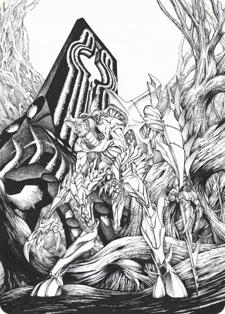 Lukka, Bound to Ruin Art Card [Phyrexia: All Will Be One Art Series] | Gaming Infinity