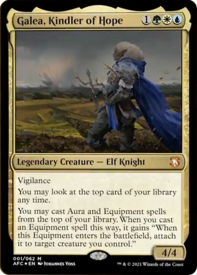 Galea, Kindler of Hope (Display Commander) [Dungeons & Dragons: Adventures in the Forgotten Realms Commander] | Gaming Infinity