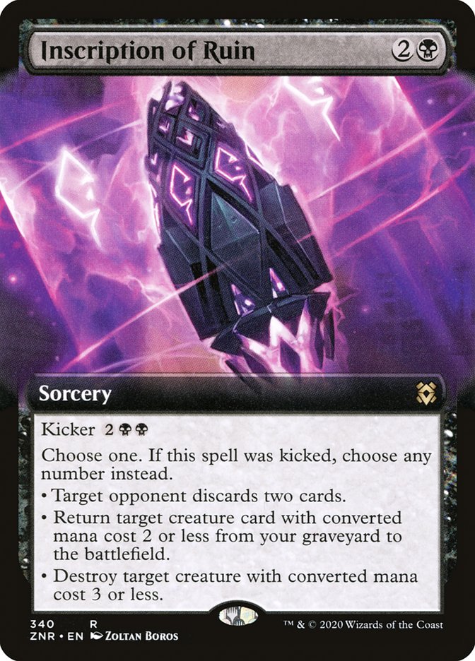 Inscription of Ruin (Extended Art) [Zendikar Rising] | Gaming Infinity